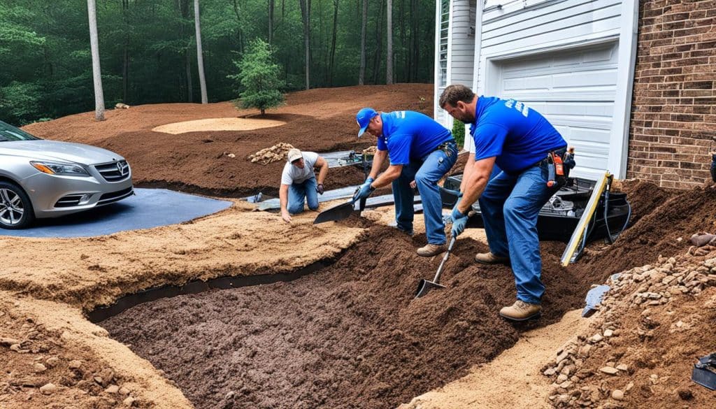 French Drain Experts Cobb County - Water Pooling in Yard Smyrna GA