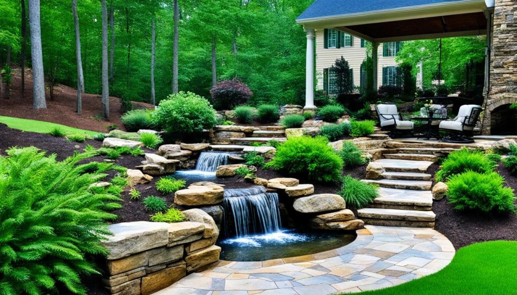 Landscape drainage Alpharetta GA - Downspout Drainage Alpharetta GA