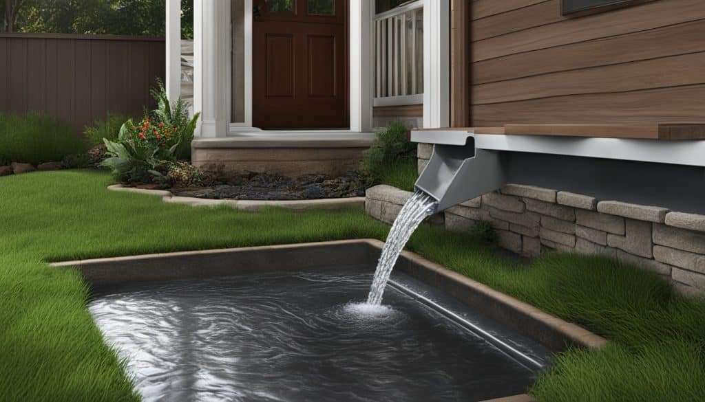 Catch basin downspout for residential drainage systems - Catch Basin Downspout