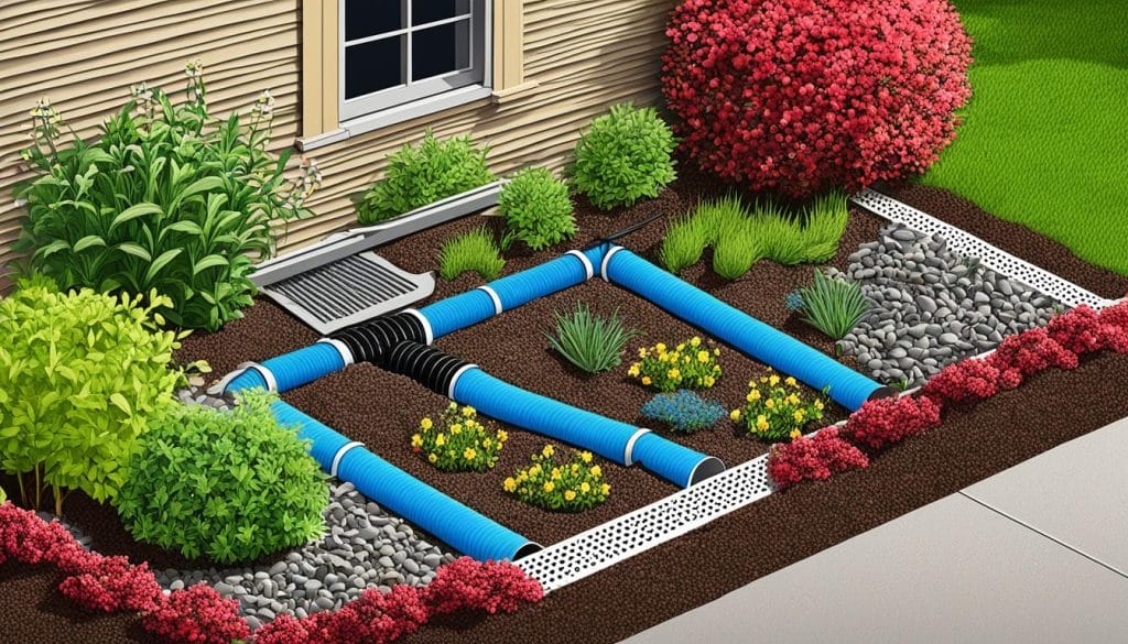 French drain system for landscaping drainage - French Drain Systems