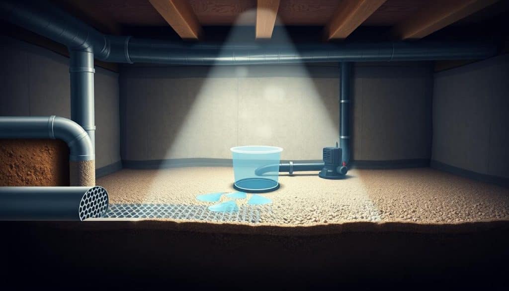 drainage solutions for preventing mold in crawl space