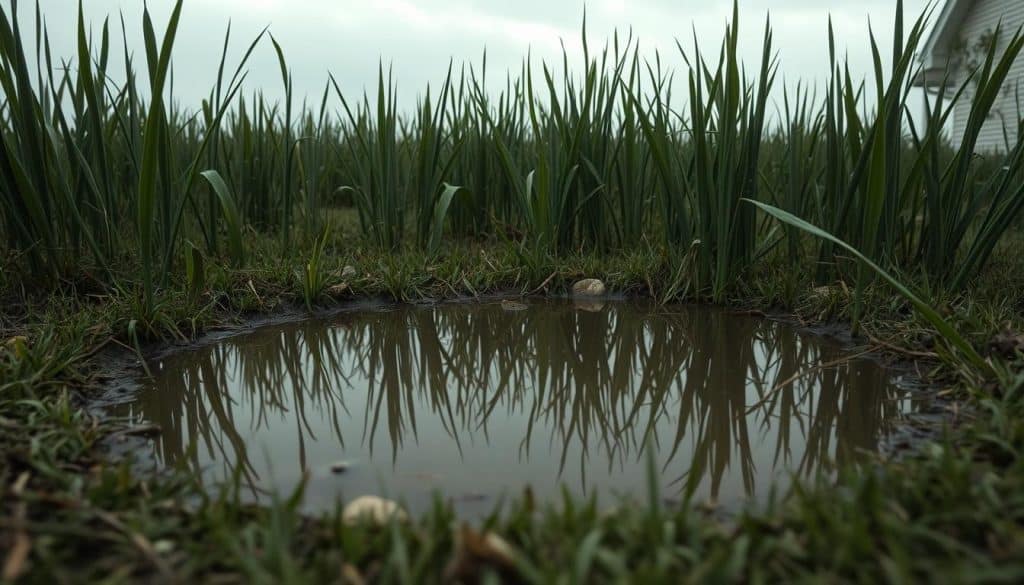 standing water in the yard - What Causes Yard Drainage Issues?